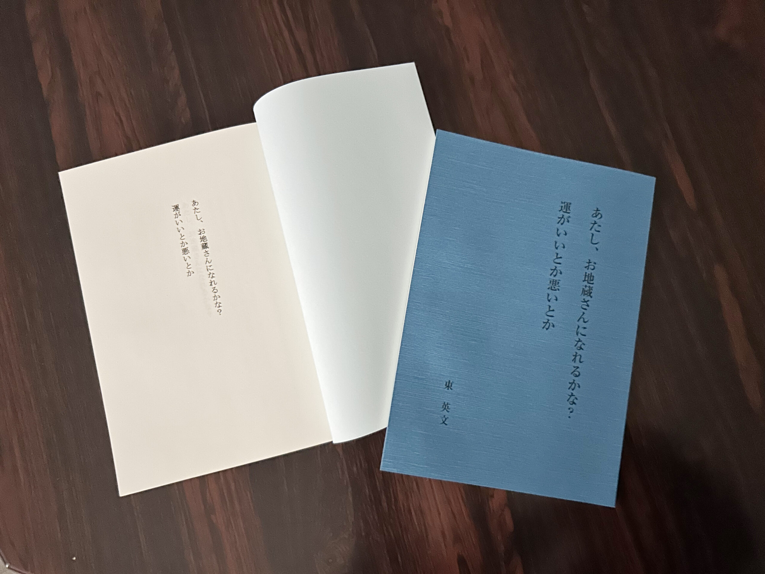 『あたし、お地蔵さんになれるかな？　運がいいとか悪いとか』扉