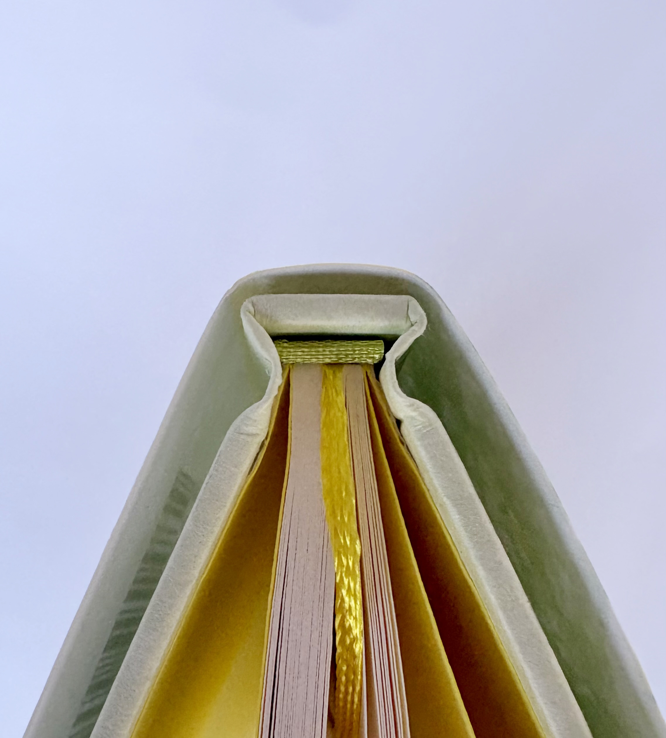 『あさとゆり詩集 こうしとちょうちょ』見返し、はなぎれ、スピンの写真